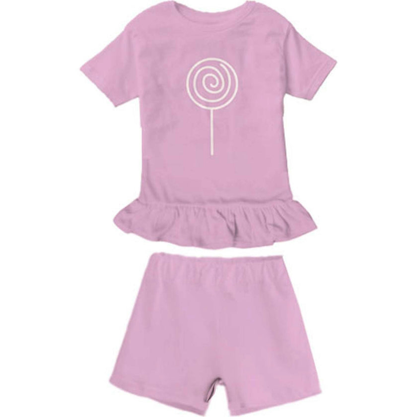 T-shirt & Short Set, Pink