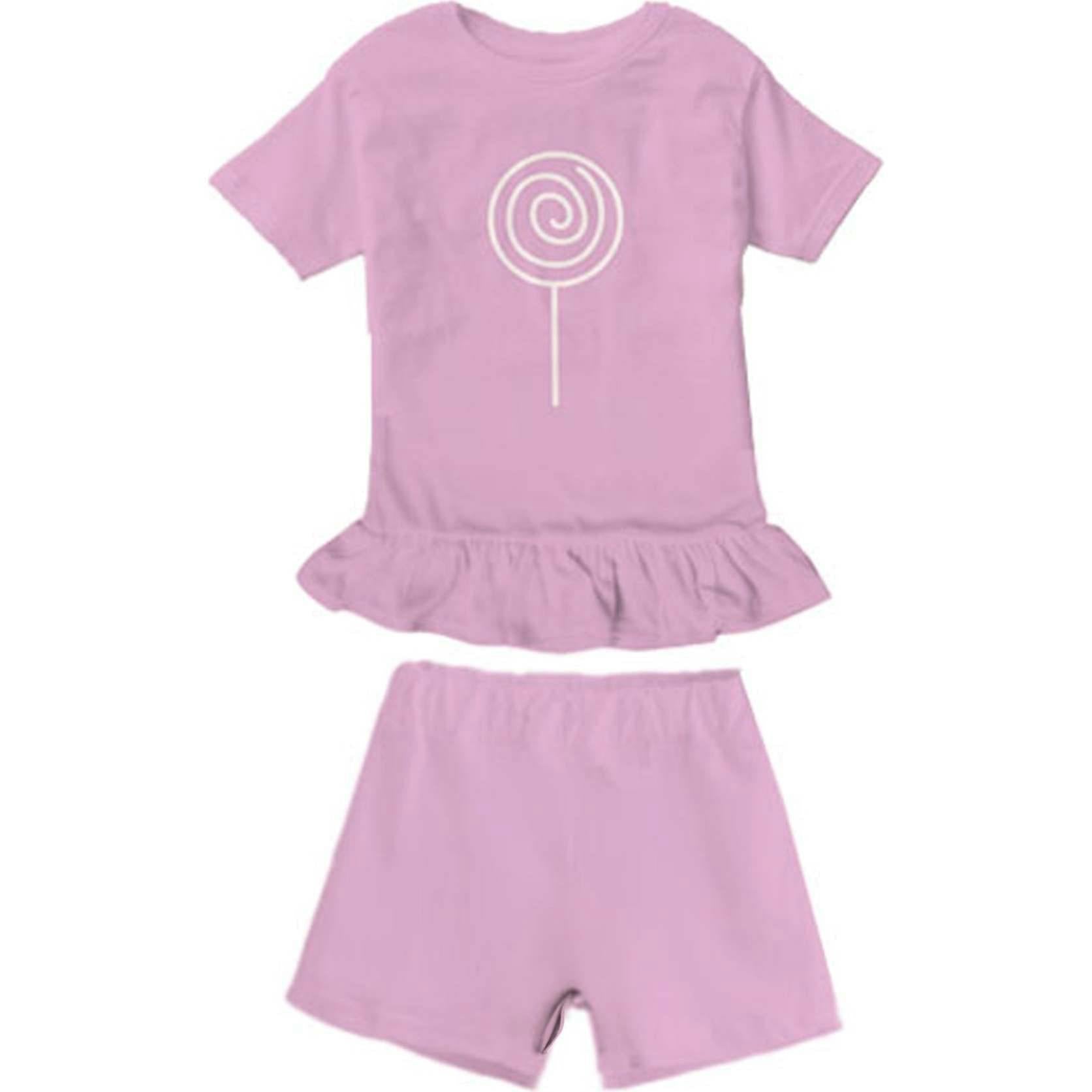 T-shirt & Short Set, Pink
