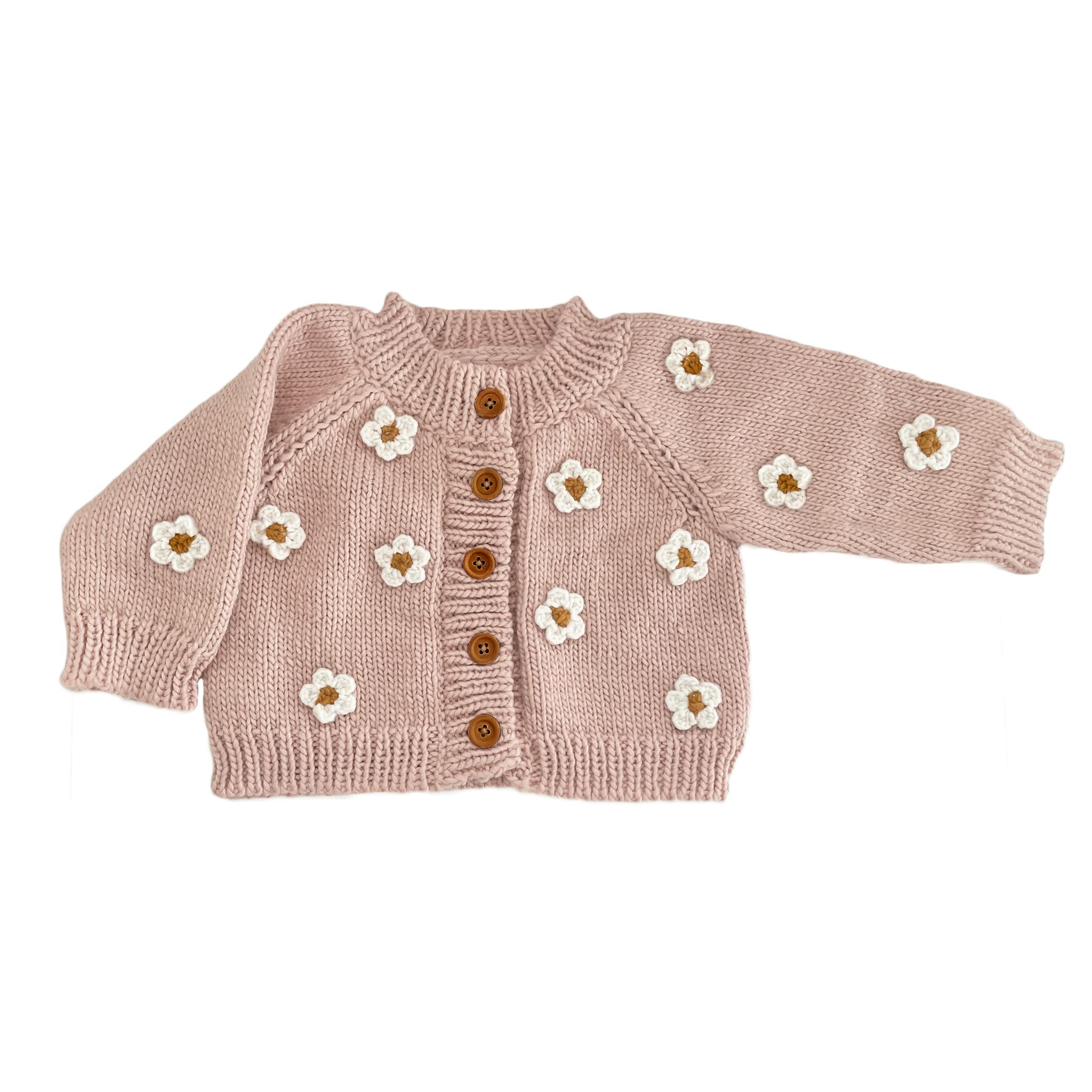 Flower Cardigan, Blush