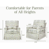 Crawford Pillowback Comfort Swivel Glider