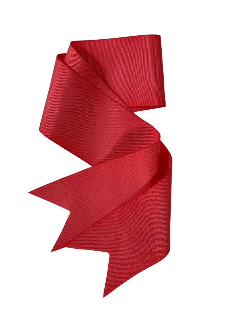 Wildflower Sun Hat (PreOrder Shipping June 15th) - Red Wide & Short Grosgrain Ribbon