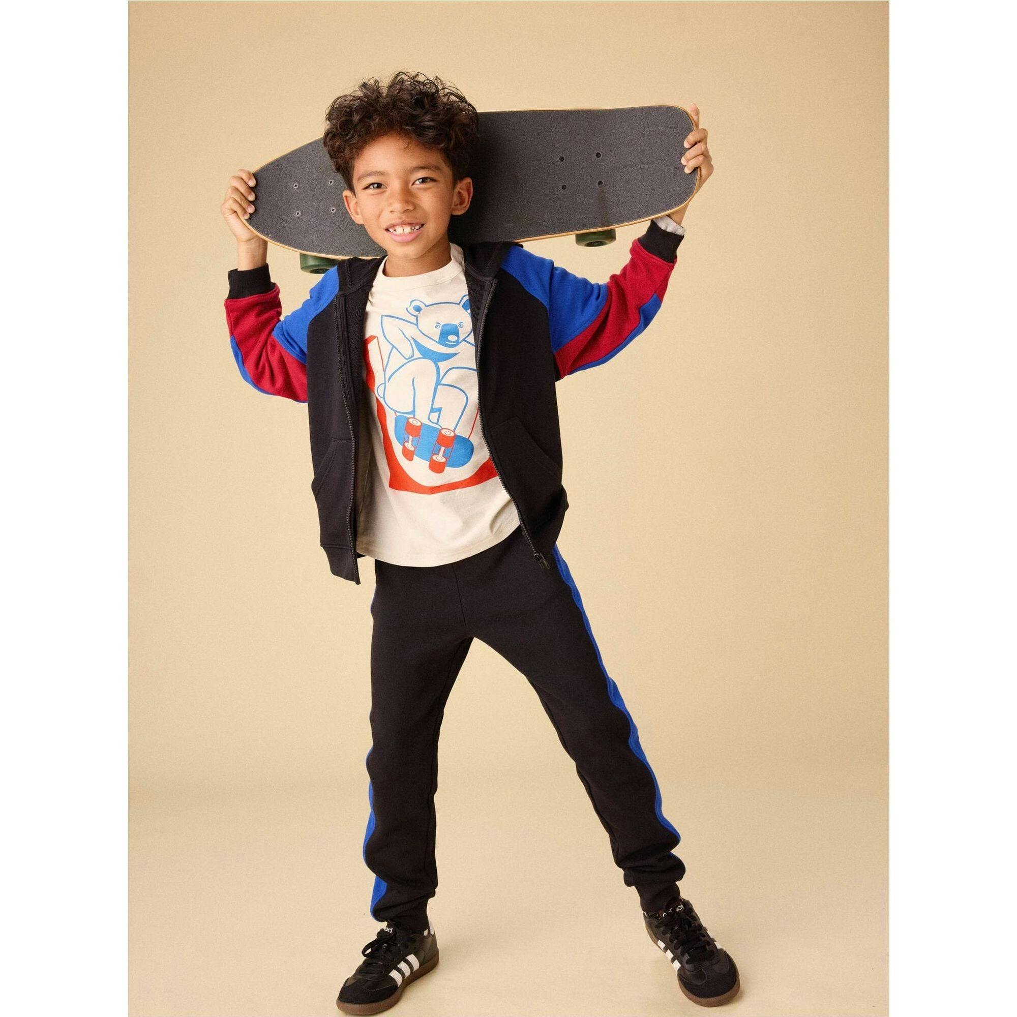 Skater Moon Layered Tee, Natural