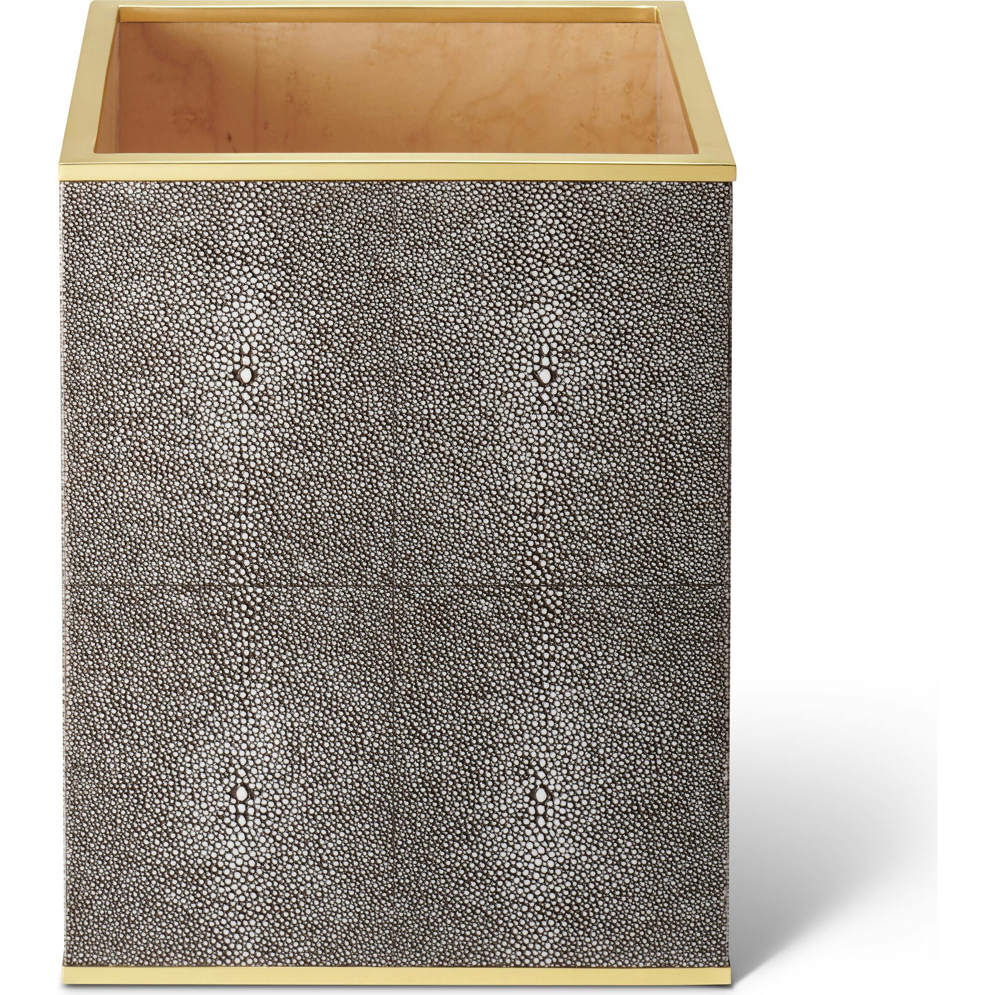 Classic Shagreen Waste Basket
