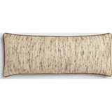 Silk Sands Beige Neutral Woven Lumbar Pillow