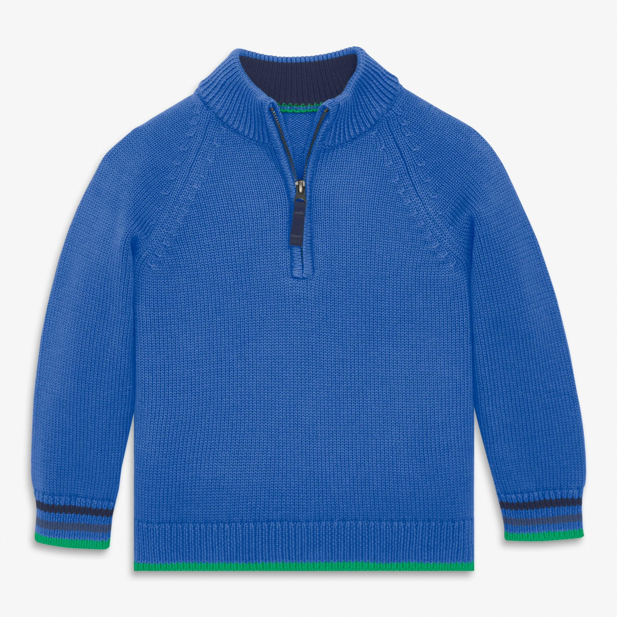 Kids quarter zip sweater