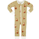Gold Organic Cotton Zipper Pajama