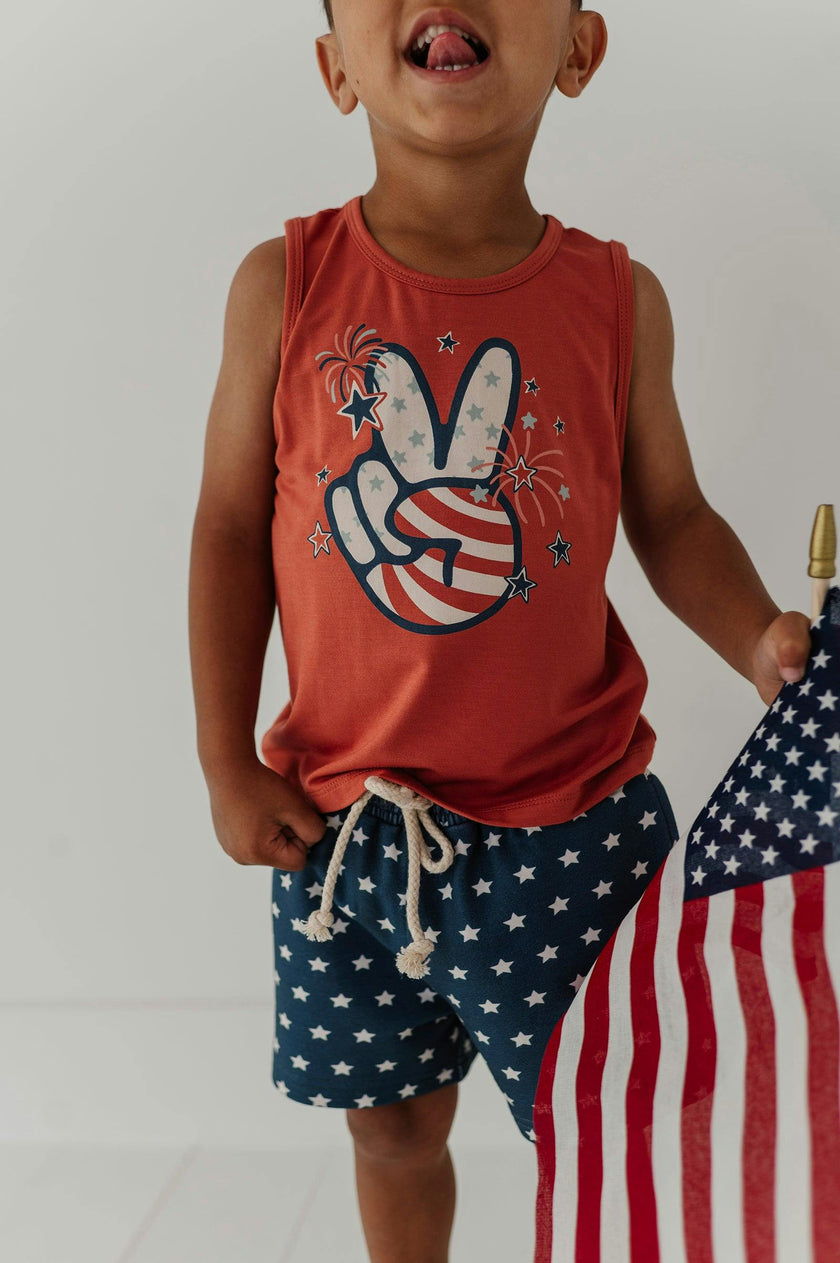 Boys Tank Top in American Truck
