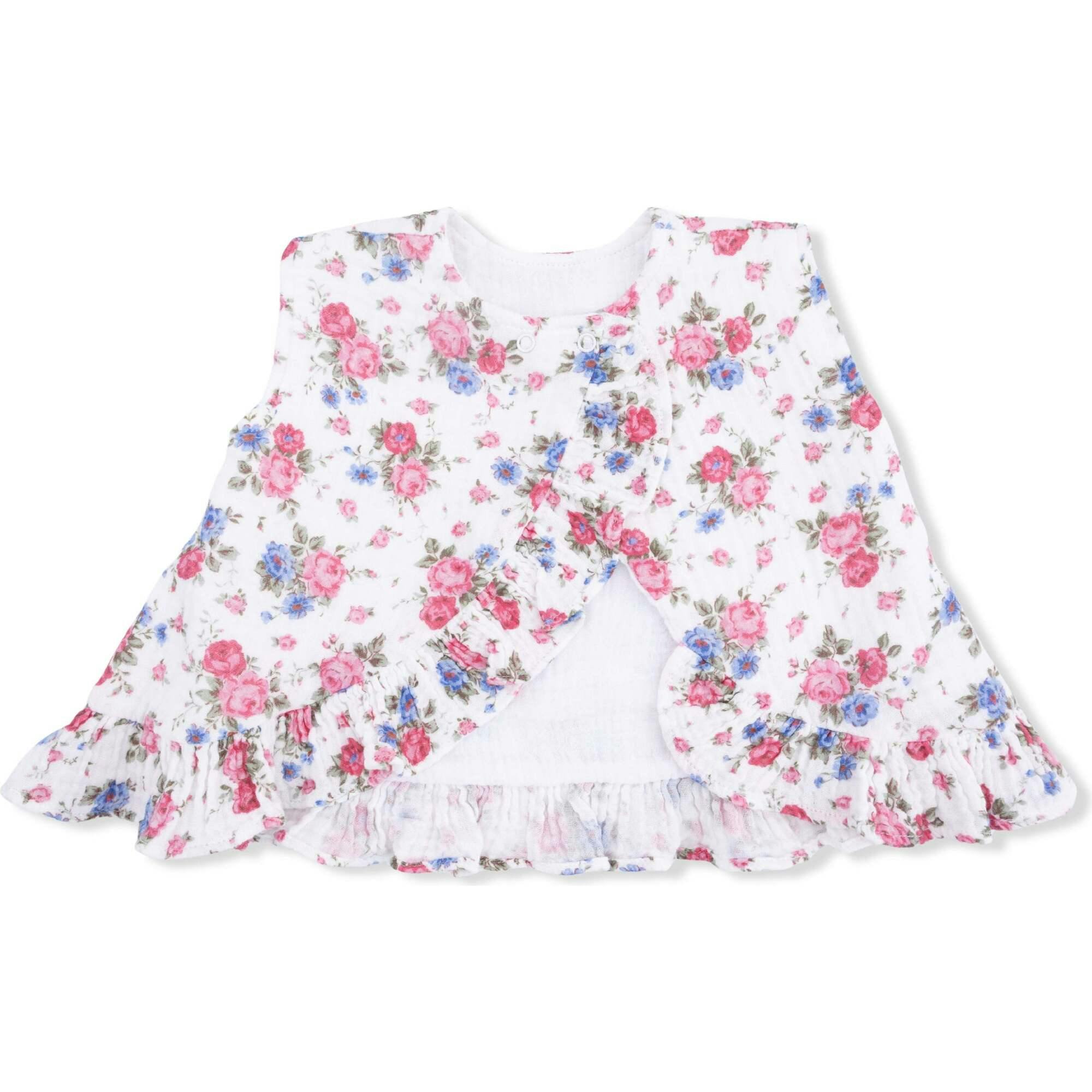 Cabbage Roses - Ruffle Back Top and Bloomer