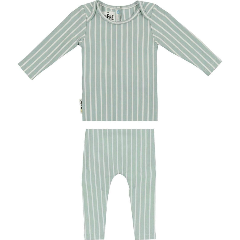 Vertical Pinstripe Loungewear Set