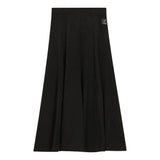 Paneled Midi Fleece Sweater Skirt