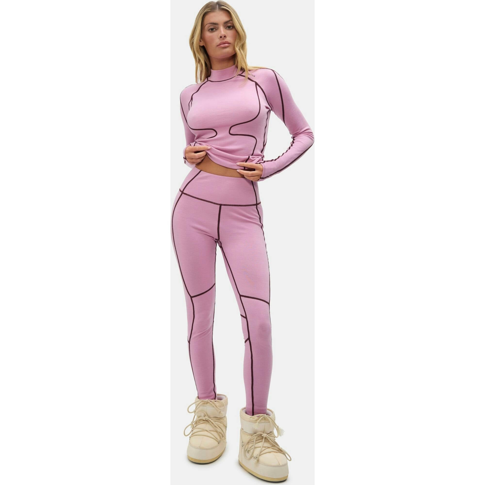 Hallie Midweight Merino Legging Amethyst