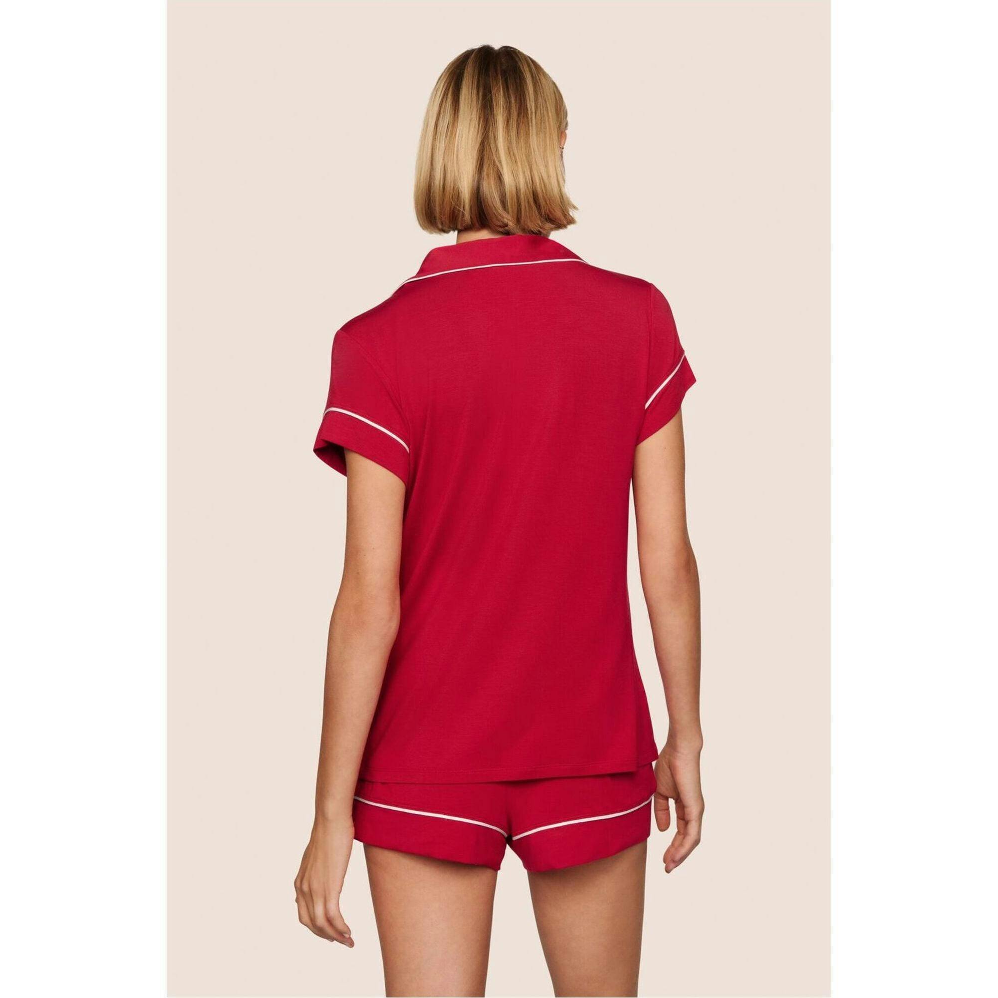 Gisele TENCEL Modal Shortie PJ Set, Red