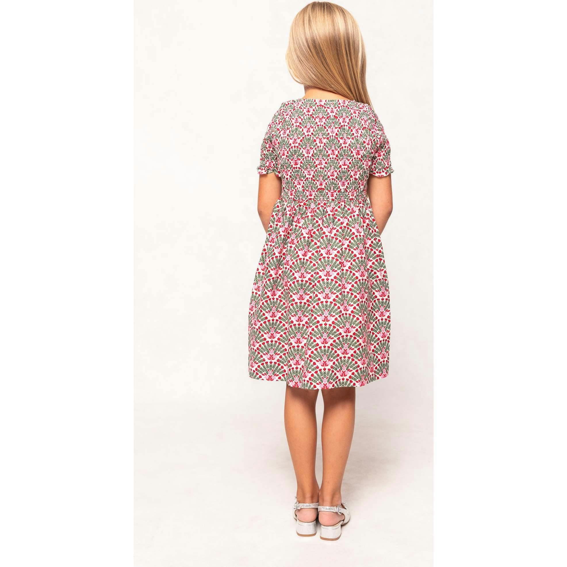 Mini Parker Dress in Floral Fan