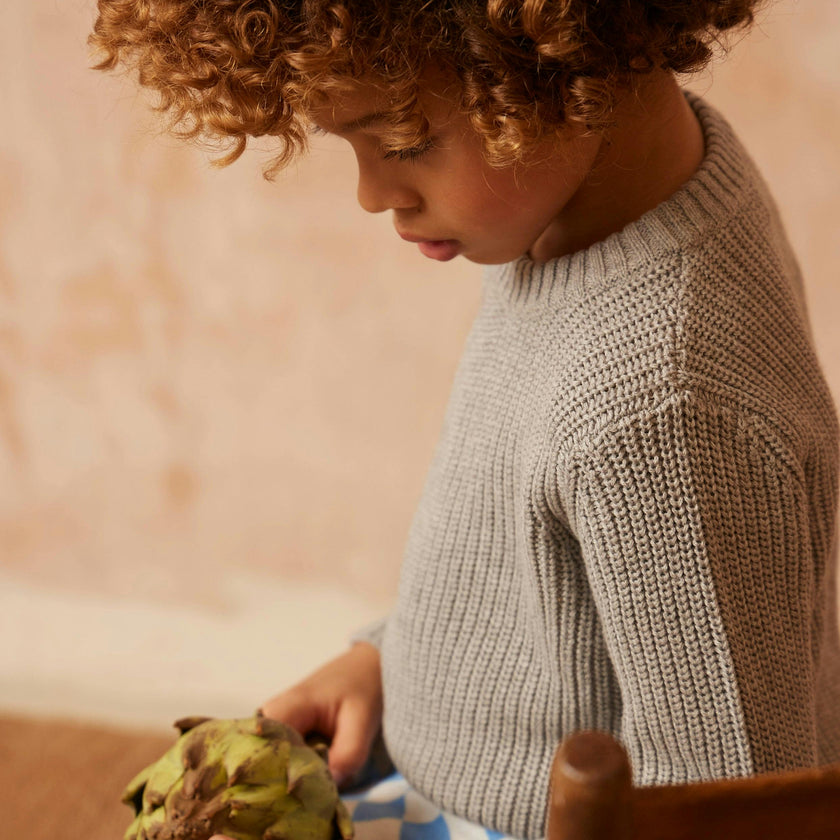 Classic Fisherman Jumper | Oxford Grey