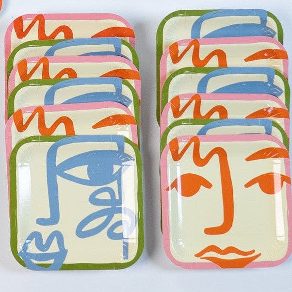 Art Party Dessert Plates