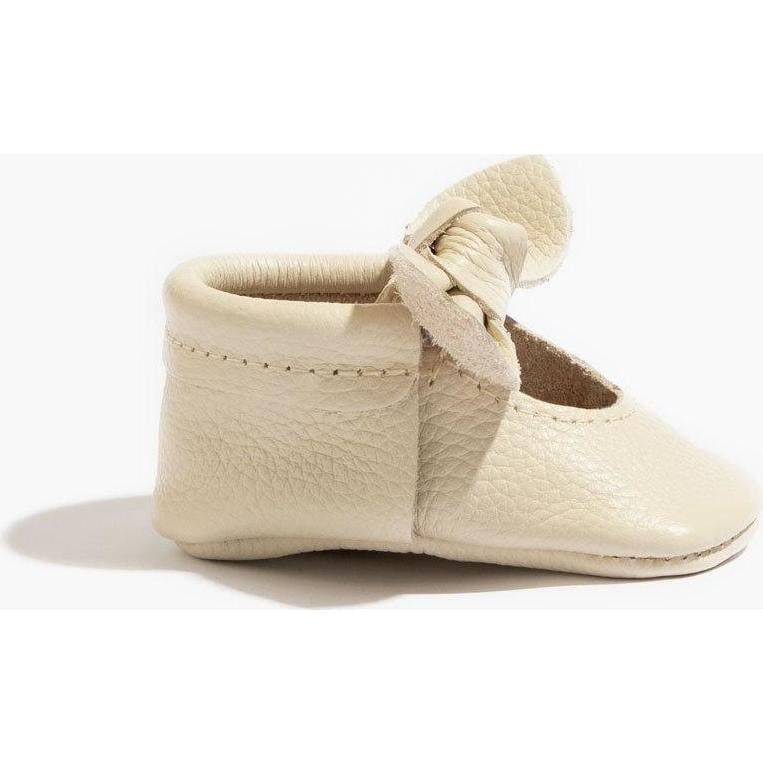 Birch Knotted Bow Baby Shoe