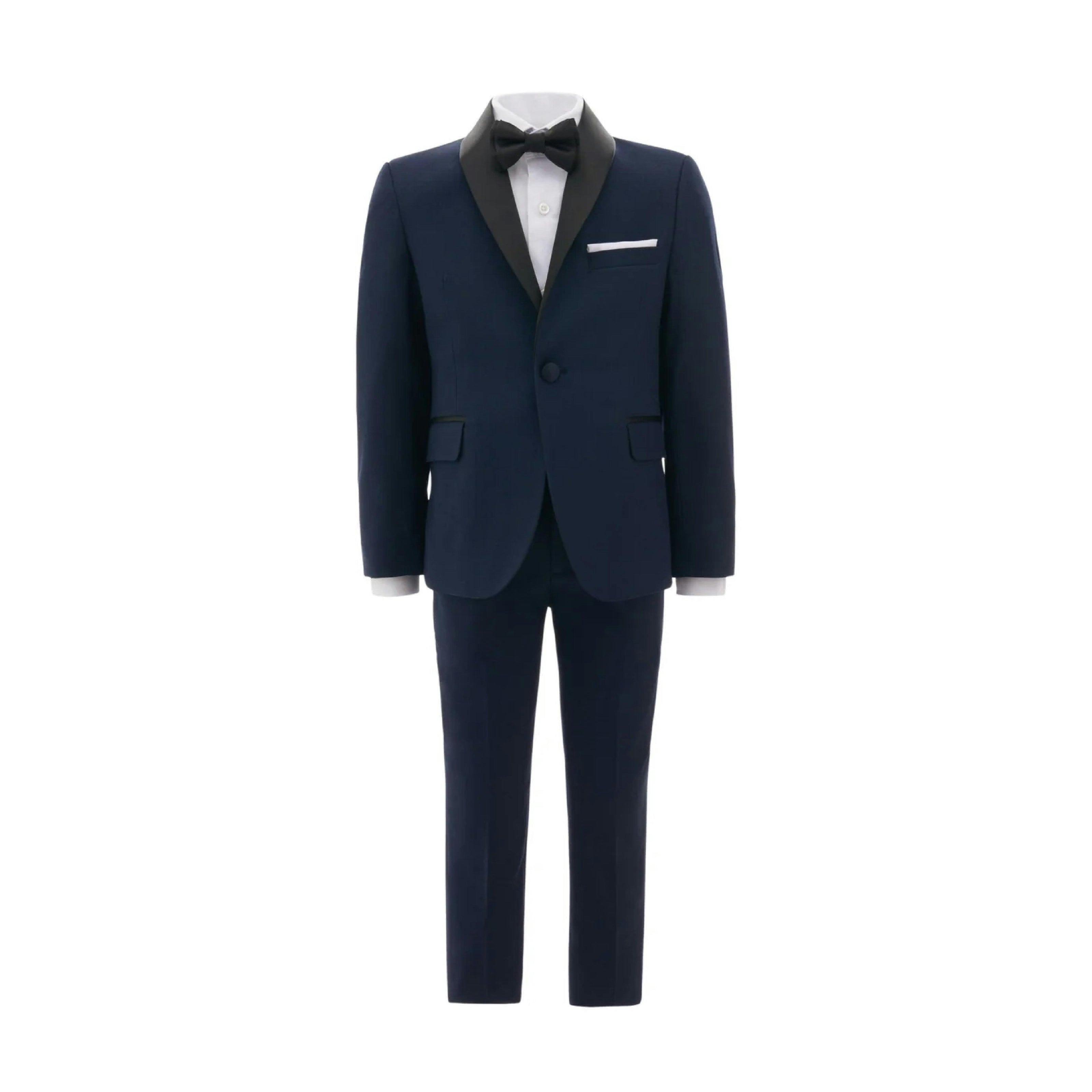 Navy Shawl Lapel Suit