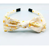 Three Little Bows Headband | Golden Blossom