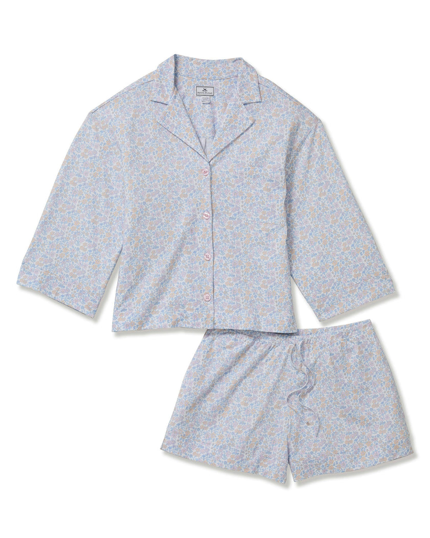 The Olivia Pima Short Set in Fleur Blanche