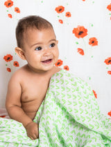 Organic Muslin Four-Layer Reversible Snug Blanket