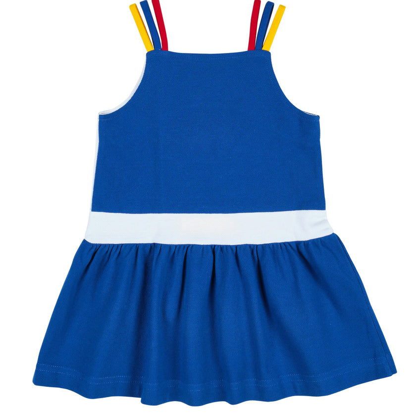 Pique Knit Dress With Sailboat