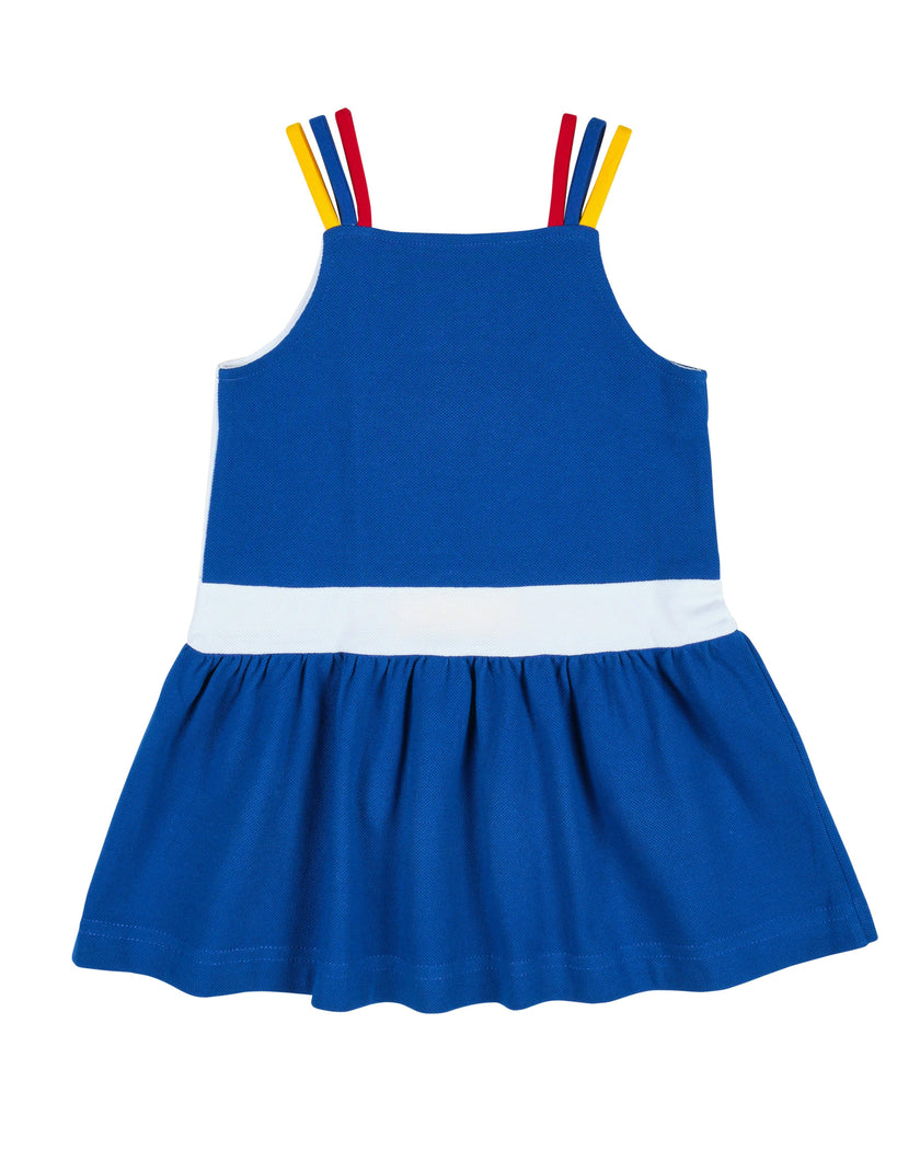 Pique Knit Dress With Sailboat