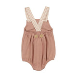 Gingham Glory Romper Misty Rose