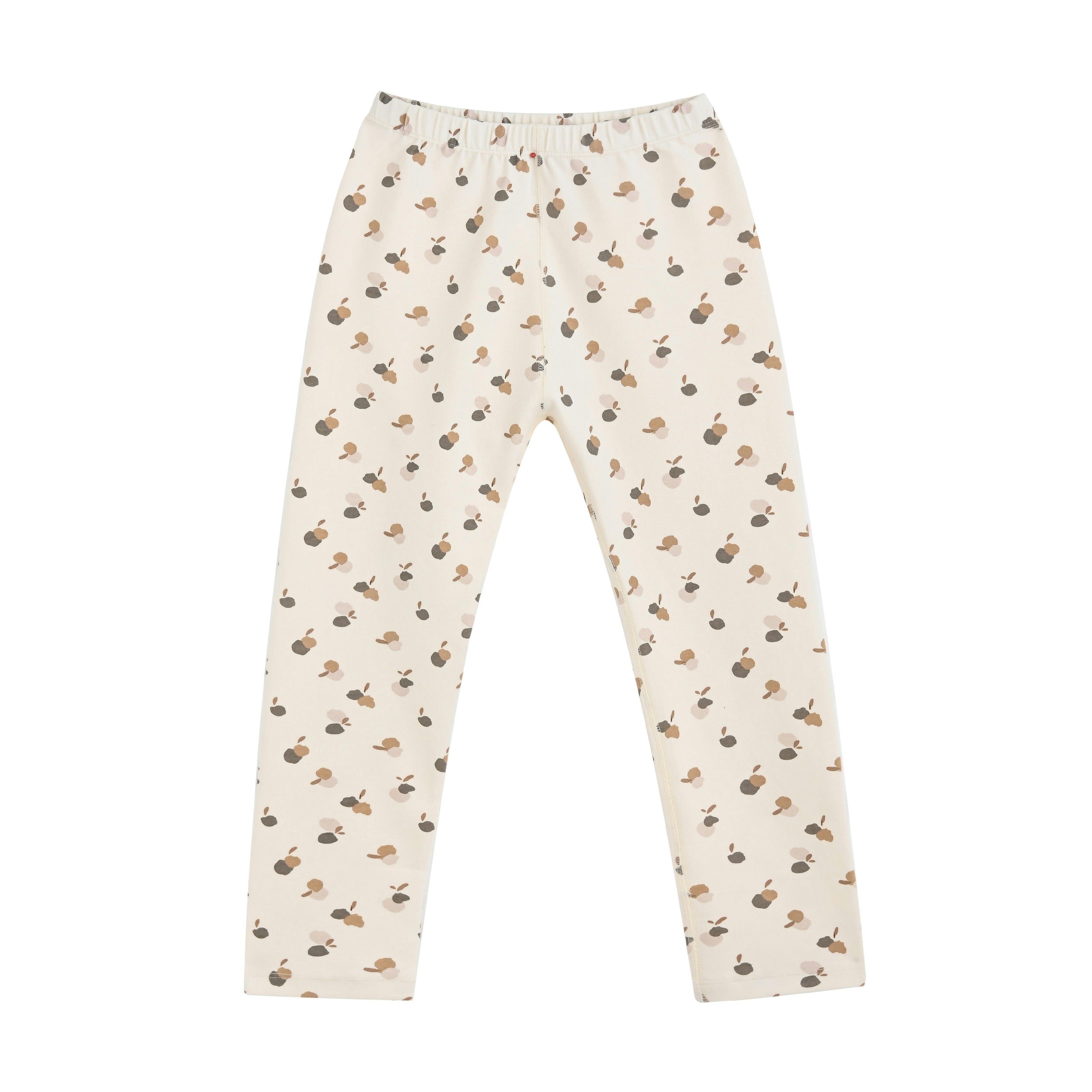 Cream Acorn Cotton Pajama Set