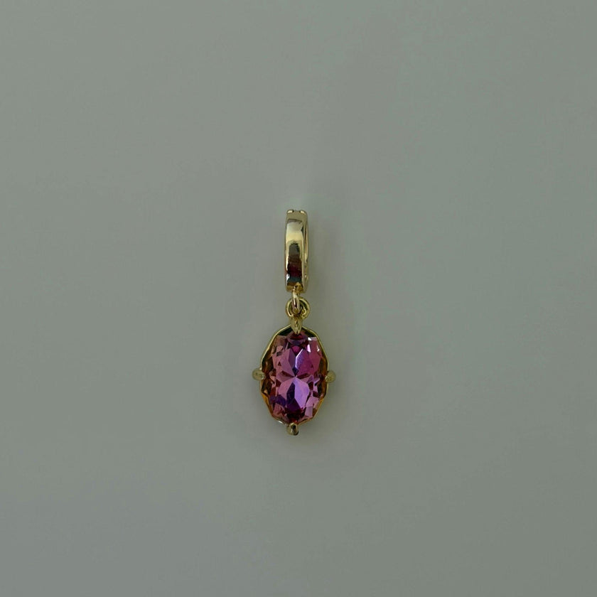 Hot Pink Gem Charm
