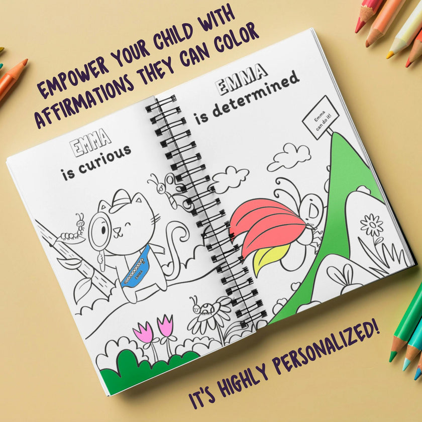 My Amazing Affirmation Coloring Book: Affirmations from A to Z! (Personalized Coloring Book)