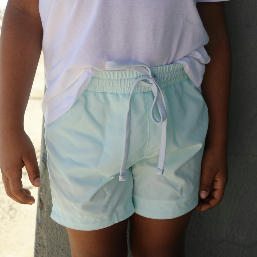 Coral Sea Blue Swim Shorts