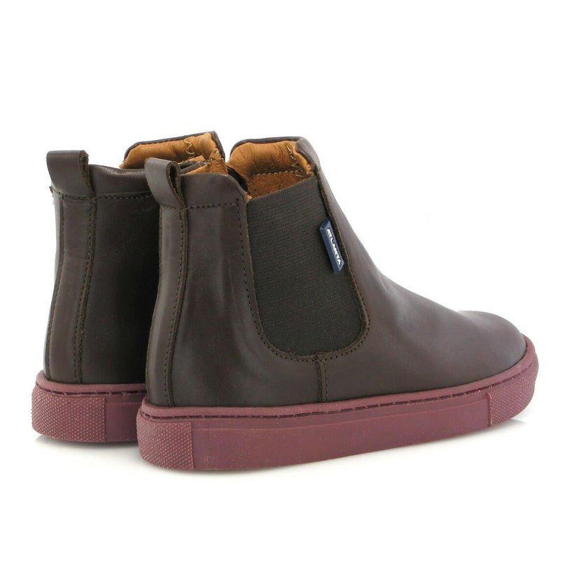 Sneaker Boots, Smooth Dark Brown
