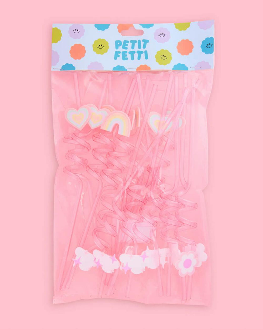 Rainbow Straws - 16 reusable straws