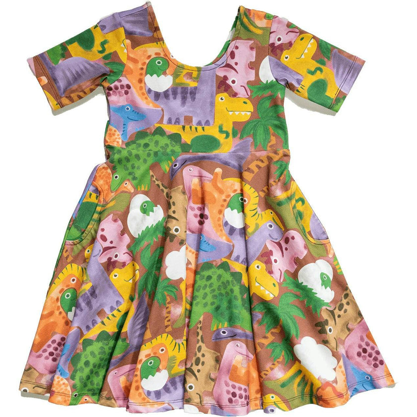 Reese Print Scoop Neck Dress