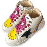 Rainbow Smiley Hi Top Sneaker