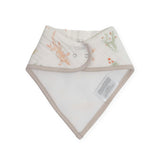 Cotton Muslin + Fleece Bandana Bib 4 Pack - Adobe Checker