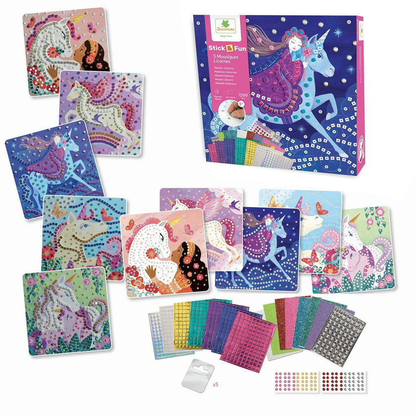 Stick'N Fun - Mosaics Unicorns - 5y+