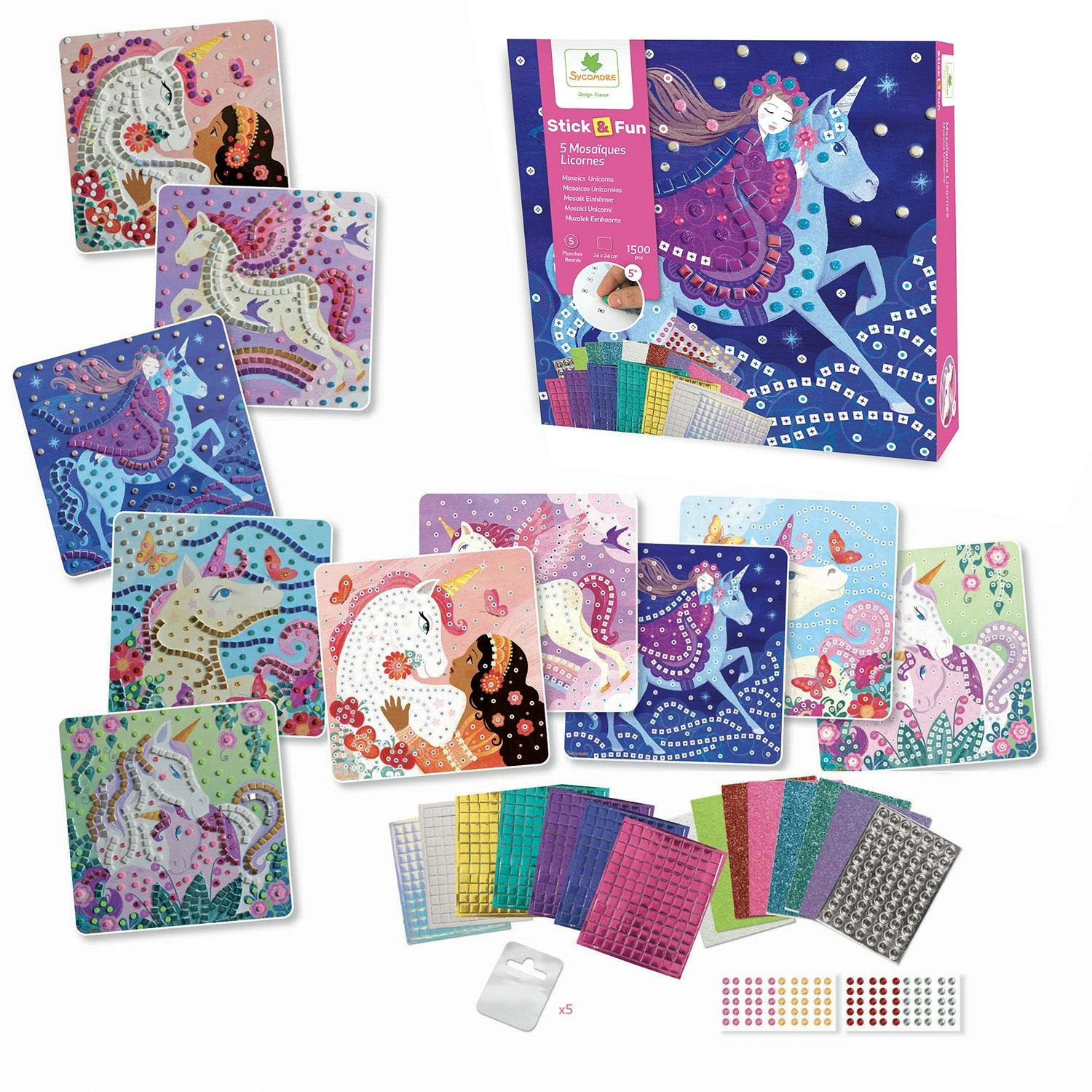 Stick'N Fun - Mosaics Unicorns - 5y+