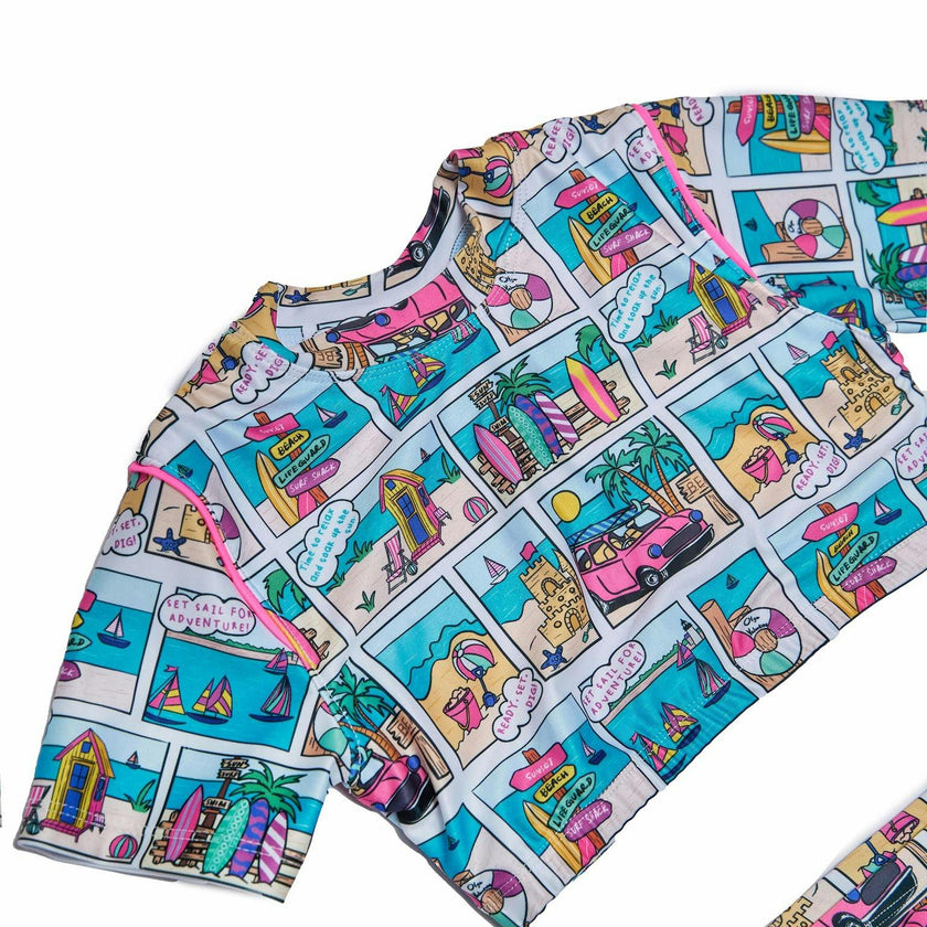 Girls 3 Piece Swim Set (Bondi Print)