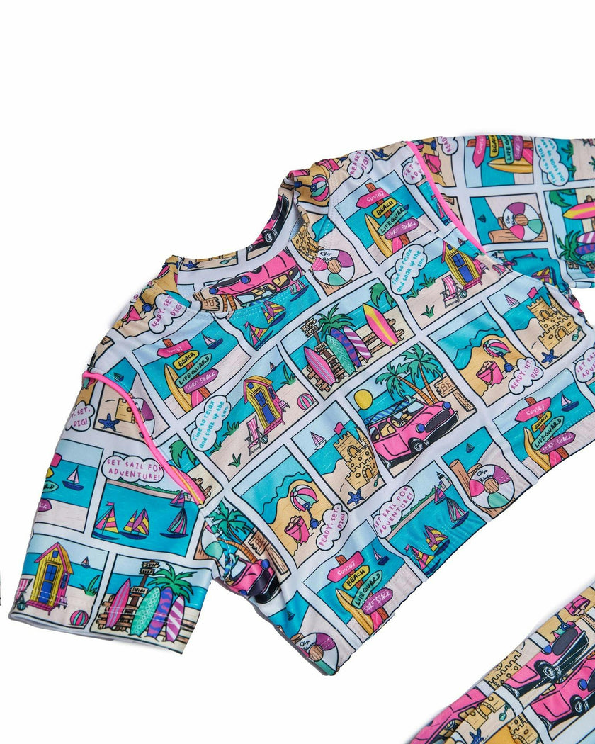 Girls 3 Piece Swim Set (Bondi Print)