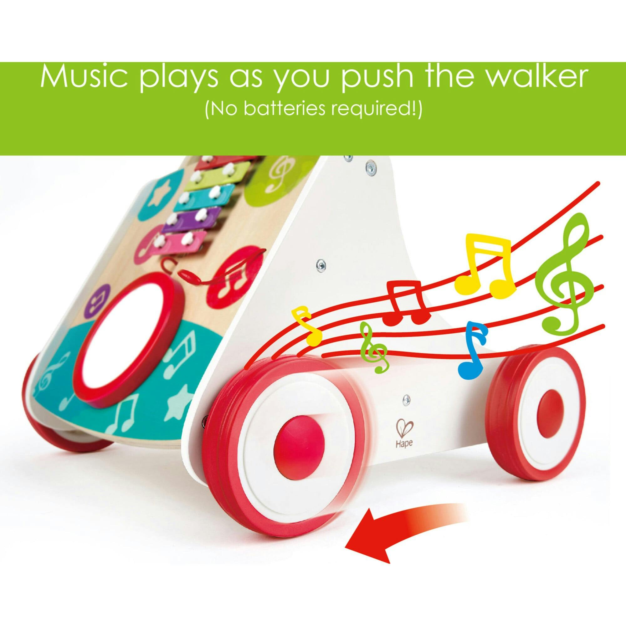 My First Musical Walker Wooden Push & Pull Learning Toy