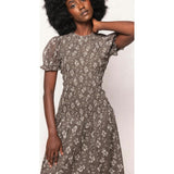 Jennifer Dress in Olive Blossom