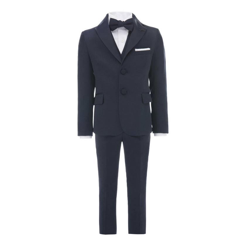 Navy Blue Peak Lapel Tuxedo