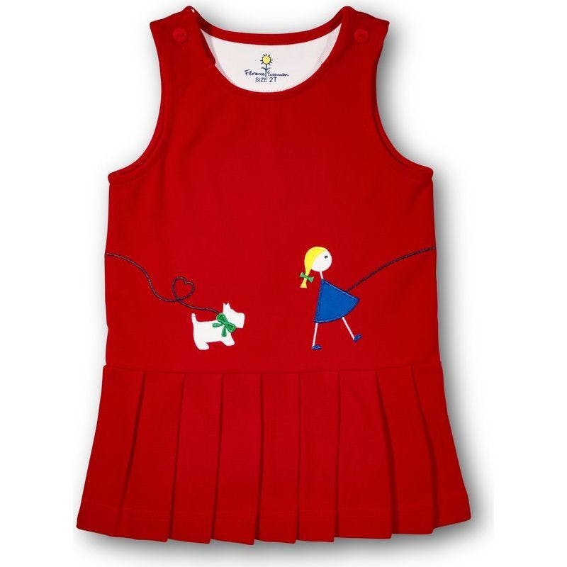 Pique Knit Jumper With Girl Walking