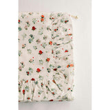 Petite Bouquet Timeless Floral Ruffle Zipper Pouch