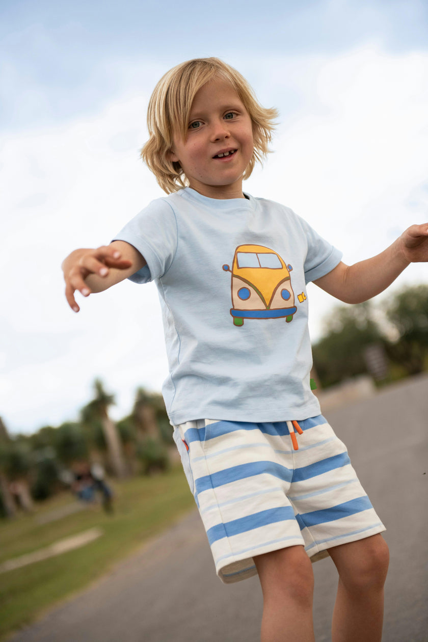 Blue Stripe Short