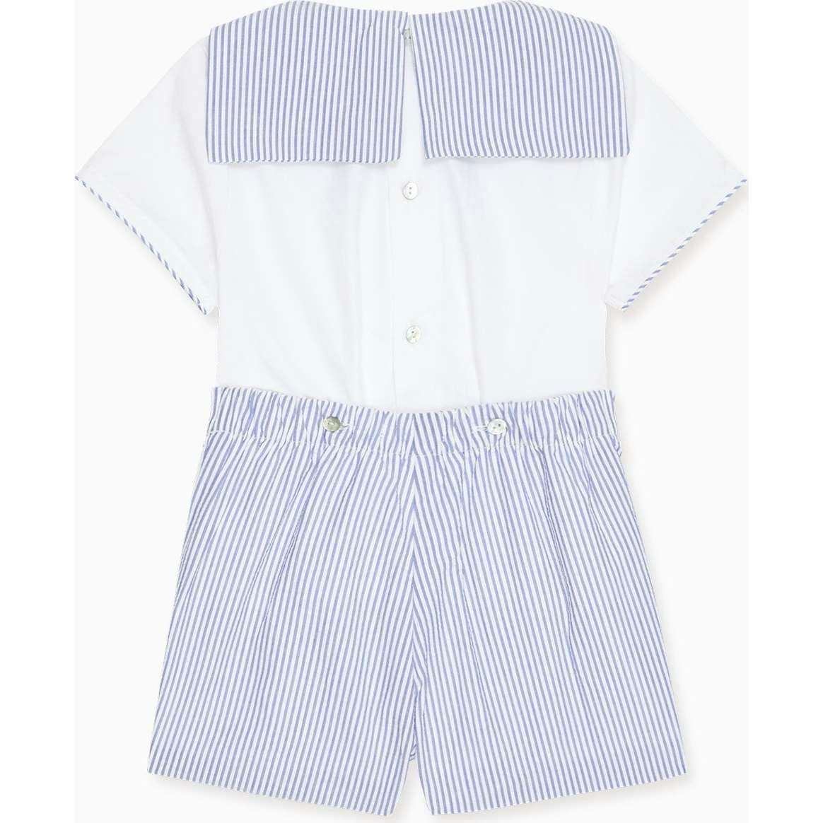 Dark Blue Stripe Antonio Baby Boy Set
