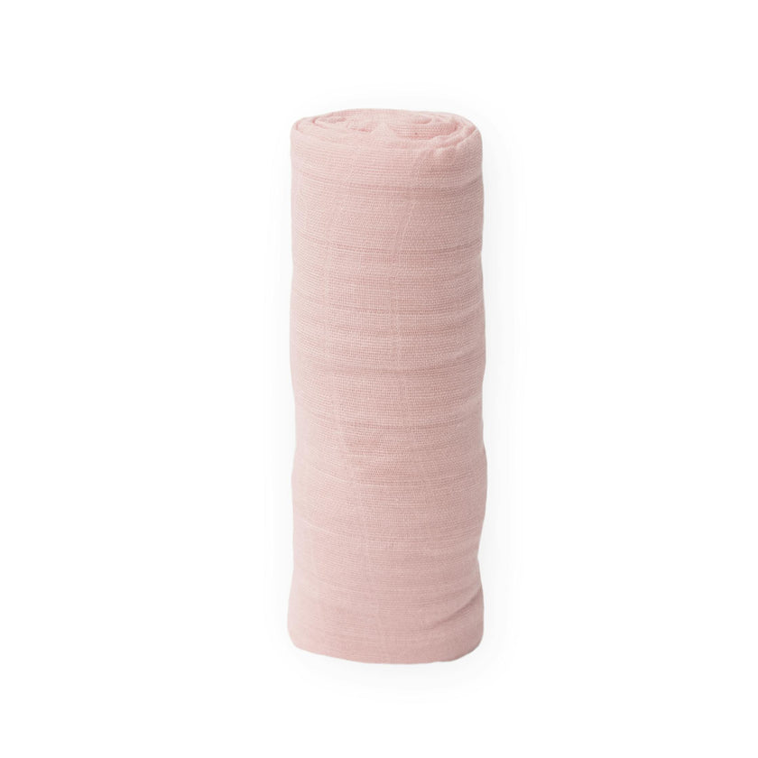 Cotton Muslin Swaddle Blanket - Light Pink