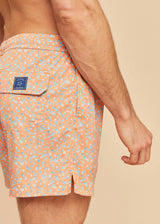 Orange Flowers Men's Swim Shorts