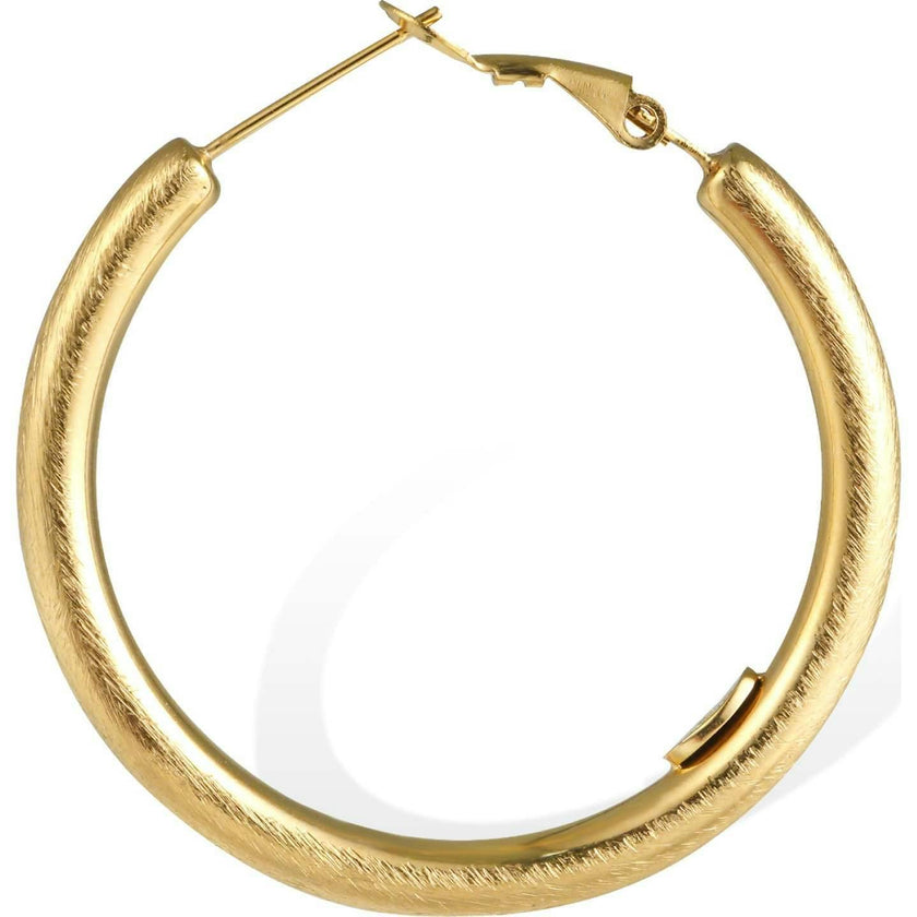 Retro Medium Hoop Earrings